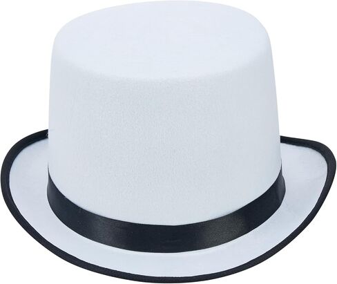 Top Hats for Adults and Kids Costume Magician Hat Prom Dance Deluxe Felt Tuxedo Dress Up Formal Hat-Unisex in Saudi Arabia