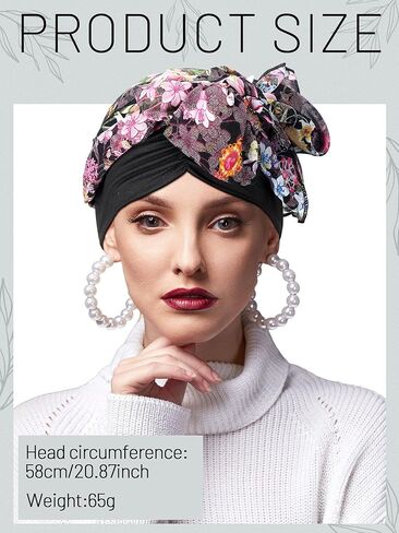4 Pcs Chemo Headwear for Women, Cancer Chemo Head Wraps Turbans for Women Patients Breast Cancer Month Gifts in Saudi Arabia