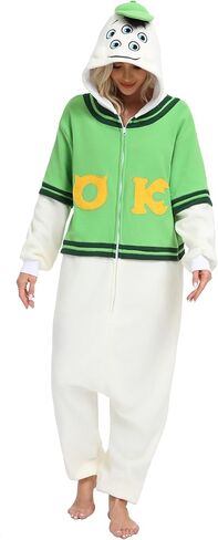 Wishliker بيجامة نيسيي للحيوانات للجنسين للبالغين قطعة واحدة زي الهالوين التنكري ملابس منزلية in Kuwait