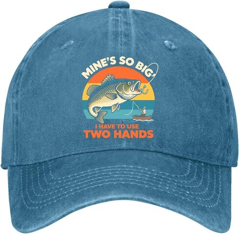 Mine's So Big I Have to Use Two Hands. Hats for Men Vintage Washed Distressed in Saudi Arabia