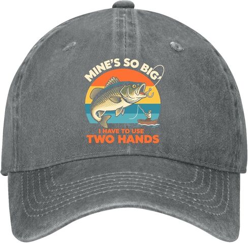 Mine's So Big I Have to Use Two Hands. Hats for Men Vintage Washed Distressed in Saudi Arabia