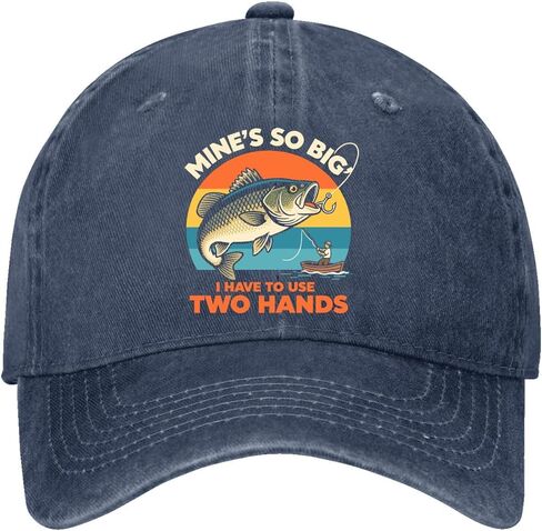 Mine's So Big I Have to Use Two Hands. Hats for Men Vintage Washed Distressed in Saudi Arabia