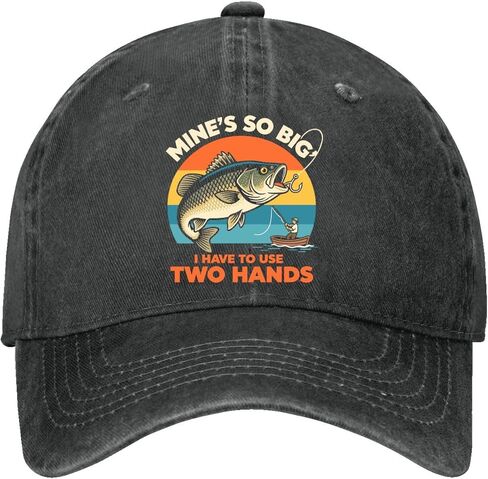 Mine's So Big I Have to Use Two Hands. Hats for Men Vintage Washed Distressed in Saudi Arabia