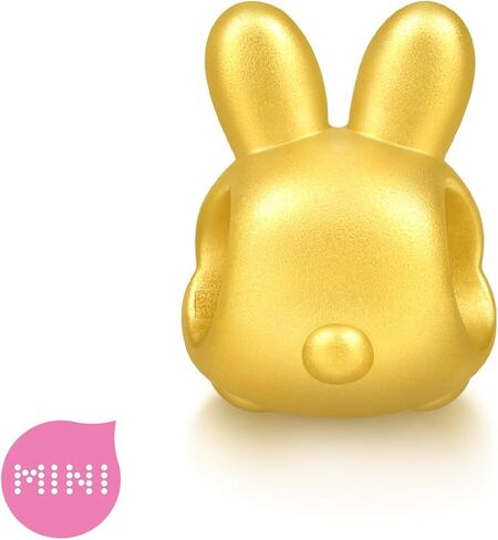 CHOW SANG SANG 999 Gold Charme Cute Adorable Mini Chinese Zodiac Rabbit Charm Bracelet for Women & Men 17cm 95962C in Saudi Arabia