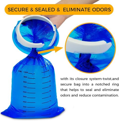 Vomit Barf Bags Disposable, 40 Pack Emesis Throw up Bag for Car Sickness- Leak Resistant & Medical Grade Nausea Puke Bags for Kids& Adult Travel Motion Sickness in Kuwait