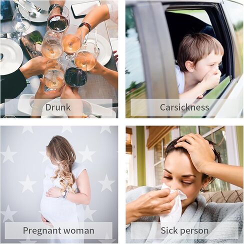 Vomit Barf Bags Disposable, 40 Pack Emesis Throw up Bag for Car Sickness- Leak Resistant & Medical Grade Nausea Puke Bags for Kids& Adult Travel Motion Sickness in Kuwait