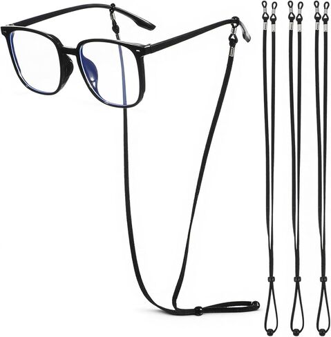 3PCS Extra Long Glasses Strap String with Secure Grip, Adjustable Eyewear String Lanyard Retainer, Sunglass Lanyard Cord Neck Retainer, Sports Eyeglass Strap for Women Men in Saudi Arabia