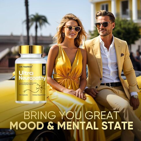 منقذ الأعصاب من لايف نيوتريشن للاعتلال العصبي، 120 كبسولة مكملة لتخفيف الأعصاب مع 600 ملغ من حمض ألفا ليبويك، أقصى دعم للقوة للقدمين واليدين والساقين والظهر والرقبة in Kuwait