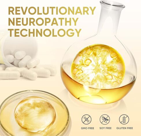 منقذ الأعصاب من لايف نيوتريشن للاعتلال العصبي، 120 كبسولة مكملة لتخفيف الأعصاب مع 600 ملغ من حمض ألفا ليبويك، أقصى دعم للقوة للقدمين واليدين والساقين والظهر والرقبة in Kuwait