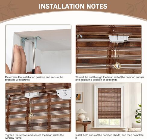 ALIMOO Bamboo Roman Shades Cordless, Light Filtering Roll Up Window Blinds, Natural Cordless Bamboo Blinds Shades for Interior Home Office, 72" W x 72" L in Kuwait