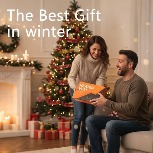 Heated Vest for Men and Women, 16000mAh Rechargeable Heated Jacket Waterproof for Winter Outdoor Hunting Camping, Gifts in Saudi Arabia
