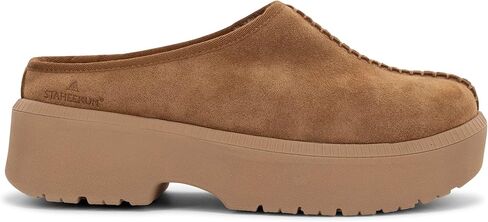 Staheekum Womens Colville Classic Clog, Defender Water-Repellent Suede with Faux Fur Lining and Comfort Insole in Saudi Arabia