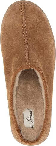 Staheekum Womens Colville Classic Clog, Defender Water-Repellent Suede with Faux Fur Lining and Comfort Insole in Saudi Arabia