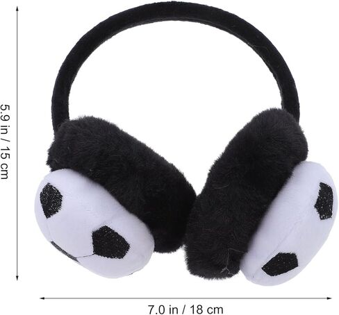 BESPORTBLE Plush Football Earmuffs for Boys and Soft Warm Protective Ear Covers Breathable Lightweight Winter Outdoor Ear Warmers in Saudi Arabia