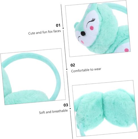 BESPORTBLE 2Pcs Windproof Ear Warmers Soft Lovely Earmuffs for Boys Winter Outdoor Protection Cozy Ear Covers Pink Blue in Saudi Arabia