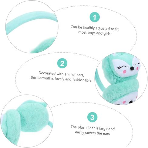 BESPORTBLE 2Pcs Windproof Ear Warmers Soft Lovely Earmuffs for Boys Winter Outdoor Protection Cozy Ear Covers Pink Blue in Saudi Arabia