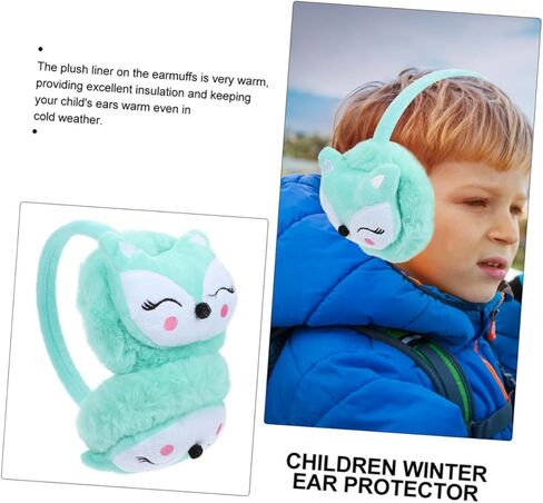 BESPORTBLE 2Pcs Windproof Ear Warmers Soft Lovely Earmuffs for Boys Winter Outdoor Protection Cozy Ear Covers Pink Blue in Saudi Arabia