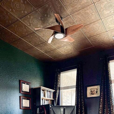 À LA MAISON CEILINGS R30 Kensington Gardens Foam Glue-up Ceiling Tile (128 sq. ft./Case), Pack of 48, Ultra Pure White - Satin (Behr) in Kuwait