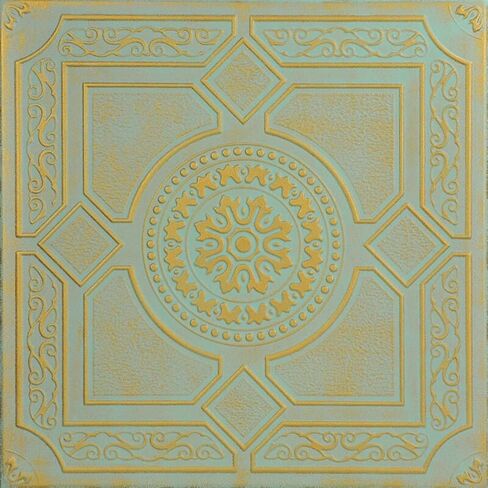 À LA MAISON CEILINGS R30 Kensington Gardens Foam Glue-up Ceiling Tile (128 sq. ft./Case), Pack of 48, Ultra Pure White - Satin (Behr) in Kuwait