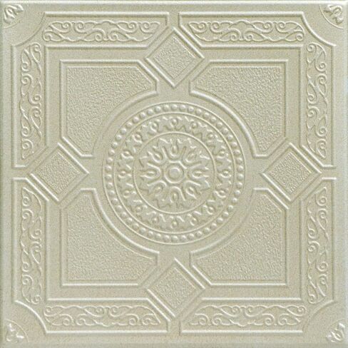 À LA MAISON CEILINGS R30 Kensington Gardens Foam Glue-up Ceiling Tile (128 sq. ft./Case), Pack of 48, Ultra Pure White - Satin (Behr) in Kuwait