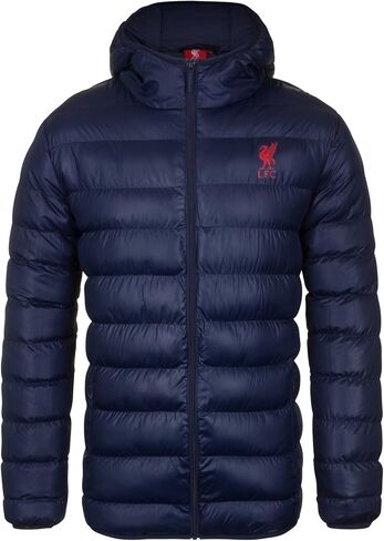 Liverpool FC Official Soccer Gift Mens Quilted Hooded Winter Jacket in Saudi Arabia