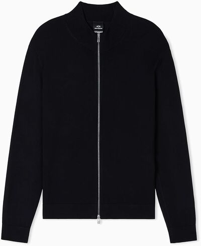 Armani Exchange Mens Full Zip Essential Cardigan in Saudi Arabia