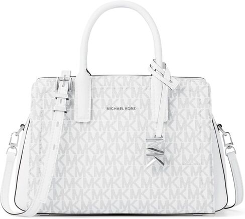 Michael Kors Maeve Large Pocket Crossbody Bag, Tonal Hardware/Signature w/Logo Webbing in Saudi Arabia