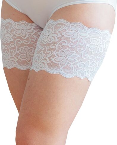 Bandelettes Original Patented Elastic Anti-Chafing Thigh Bands - Dolce White Size D in Kuwait