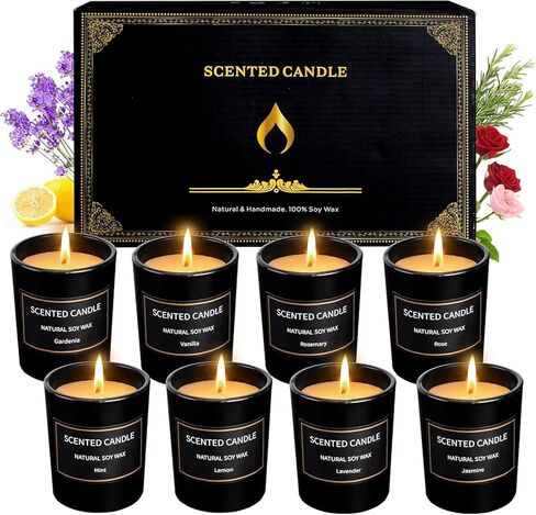 Gifts for Women,12 Pack Scented Candles Gift Set, 300 Hour Long Lasting Soy Wax Candles for Home Scented, Aromatherapy Candle, Ideal for Birthday, Christmas Thank You Gifts in Saudi Arabia