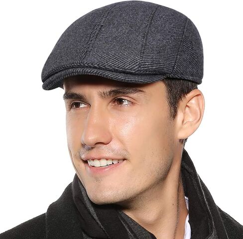 قبعة Sumolux للرجال من Newsboy قبعة شتوية قبعة كابي مسطحة in Kuwait