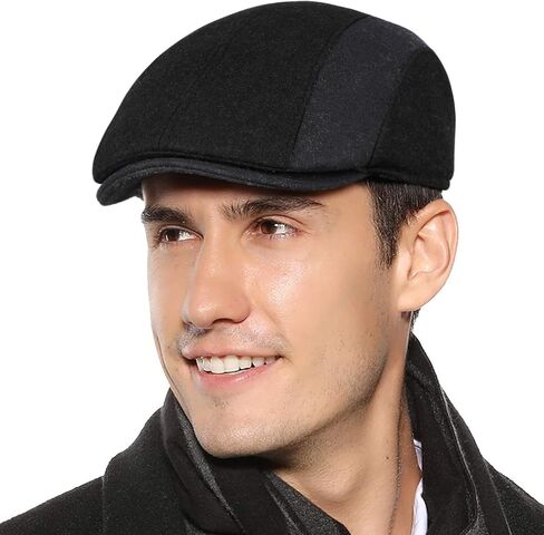 قبعة Sumolux للرجال من Newsboy قبعة شتوية قبعة كابي مسطحة in Kuwait