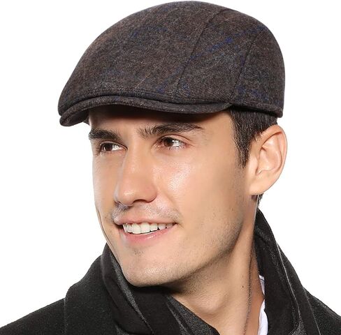 قبعة Sumolux للرجال من Newsboy قبعة شتوية قبعة كابي مسطحة in Kuwait