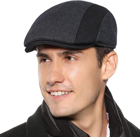 قبعة Sumolux للرجال من Newsboy قبعة شتوية قبعة كابي مسطحة in Kuwait