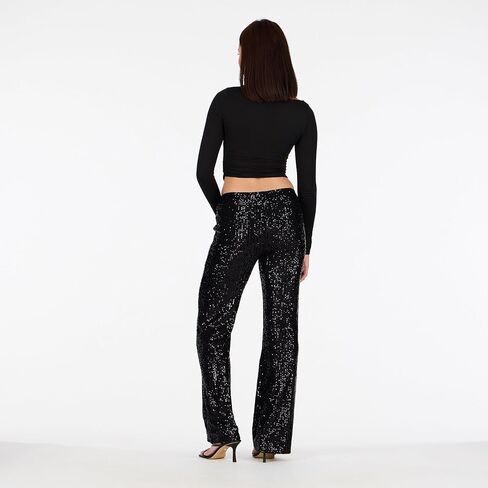 Forever 21 Womens Flare Pant with Sequins in Saudi Arabia