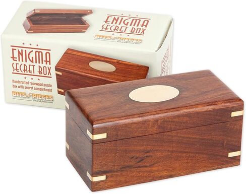 Bits and Pieces - Botanical Box Brainteaser - Wooden Puzzle Gift Box - Secret Compartment Brain Game in Saudi Arabia