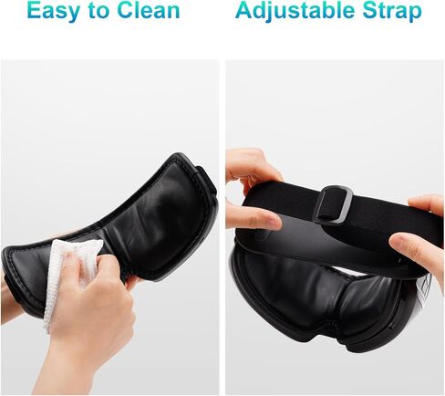 Eye Massager with Heat – Birthday Gift for Women Men Mom Dad Her Him, Smart Mask Massage with Music Care for Eye Strain Relief, Improve Sleep, Relax at Home, Indoors, Outdoors, Travel, Christmas in Saudi Arabia