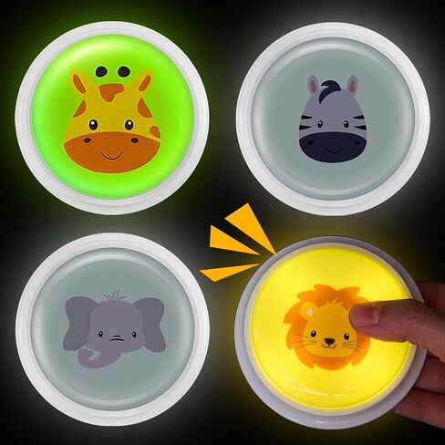 Honoson 4 Pcs Glowing Recordable Answer Buzzers Button Answer Buzzers Sound Buttons Game Show Buzzer Gifts for Christmas Study Office Home Team Family Game and Trivia Nights in Saudi Arabia