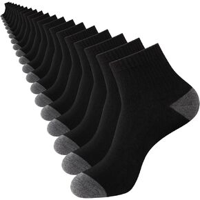 20 Pairs Ankle Socks For Men - Lightweight Mens Socks Size 8-12 Thin Casual Quarter Bulk Socks in Saudi Arabia