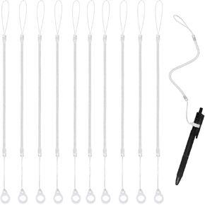 10pcs قلم الحبل ، حبل الحبل المرن مع حلقات السيليكون القابلة للسحب القابلة للرقابة الحافظة الحافظة الحافظة القلم القلم الحزام القلم anti-loth المقود لربط القلم لربط الشاشة التي تعمل باللمس على الشاشة التي تعمل باللمس in Kuwait
