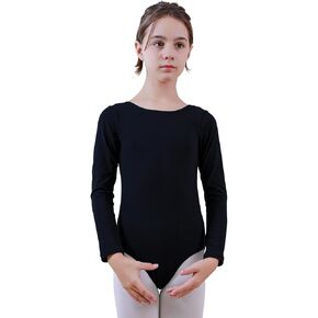 BAOHULU Ballet Leotards for Girls Long Sleeve Classic Gymnastics Dance Outfit Kids Ballerina Costume 2-12 Years in Kuwait