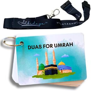 Umrah Dua Cards, Step by Step Guide Umrah Duas, Umrah Gift, Umrah Prayers and Supplications, Umrah Flash Cards in Kuwait