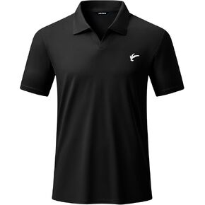 JMIERR Mens Casual Polo Shirt Summer Buttonless Short Sleeve Moisture Wicking Quick Dry Henley Golf Shirts in Saudi Arabia