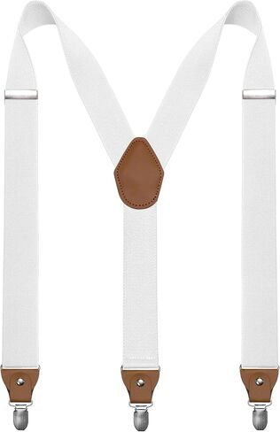 JEMYGINS 1.4“ Wide Suspender with 3 Strong Clips Adjustable Braces for Men in Saudi Arabia