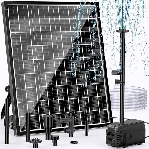POPOSOAP 1600GPH مضخة مياه غاطسة، 45W حوض السمك مضخة DC 24V مضخة بركة، ارتفاع الرفع 13FT مضخة نافورة للشلال، النافورة، المائية، الري، المياه العذبة واستخدام المياه البحرية in Kuwait