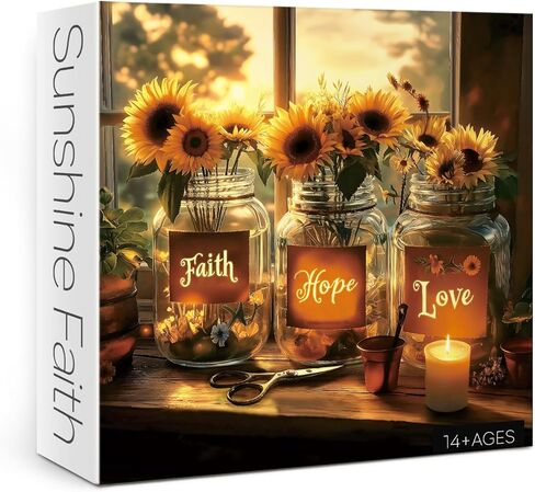 Stained Glass Cross Puzzles for Adults 1000 Pieces, Mosaic Christian Religious Jigsaw Puzzles, Flower Jesus Crucifixion Puzzles in Saudi Arabia