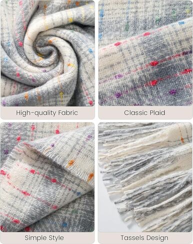 Winter Scarf for Women - Premium Blanket Scarf for Women Winter, Cozy Fashion Scarves Accessory 78.7"x24.8" in Saudi Arabia