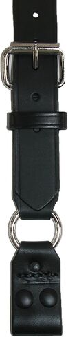 Boston Leather Leather Loop End Fireman Work Suspenders, Black in Saudi Arabia