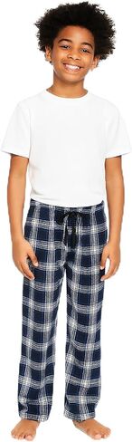 Body Glove Boys Plaid Flannel Lounge Pants Soft Sleepwear Pajama with Elastic Waist Drawstring, Comfortable Pants for Boys in Saudi Arabia
