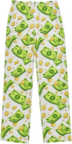 Dussdil Pajama Pants Long Sleep PJ Pant Pajama Bottoms Elastic Waist Lounge Pants with 2 Pockets 6-8Y in Saudi Arabia