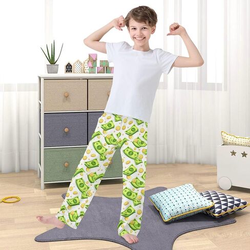 Dussdil Pajama Pants Long Sleep PJ Pant Pajama Bottoms Elastic Waist Lounge Pants with 2 Pockets 6-8Y in Saudi Arabia